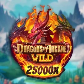 Dragons of Arcane Wild logo by Foxium at Lucky Block Casino
