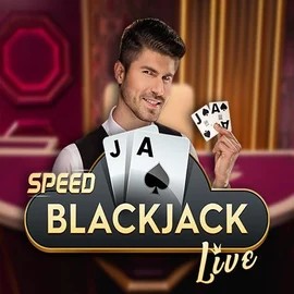 Official Live Casino logo: Speed Blackjack by Pragmatic Play at Lucky Block Casino
